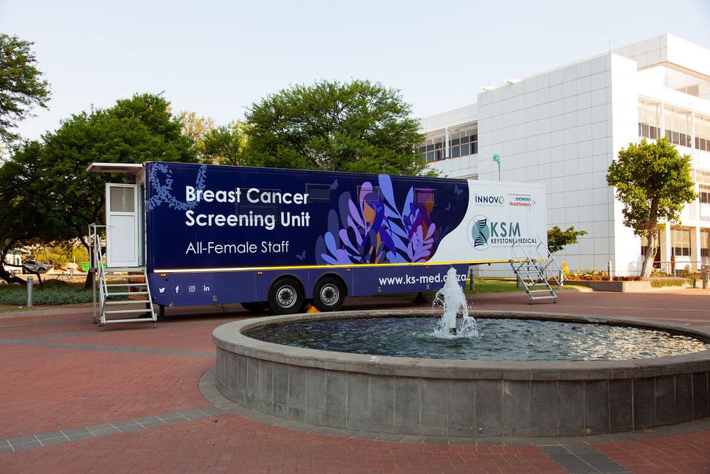 Breast cancer screening unit
